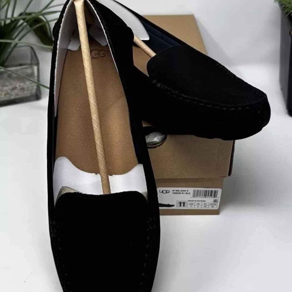 NEW UGG NWT Milana II Black Slip On Shoes US Women Size 11/ UK Size 9 - Picture 2 of 8